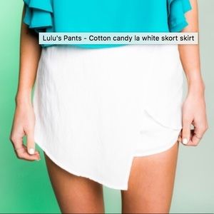 Cotton candy LA white skort- Size Small